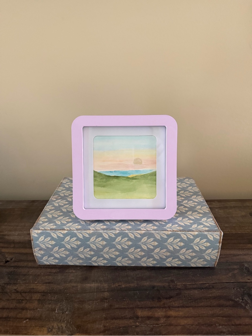 Framed “Peace by the Water” - Landscape Watercolor Art